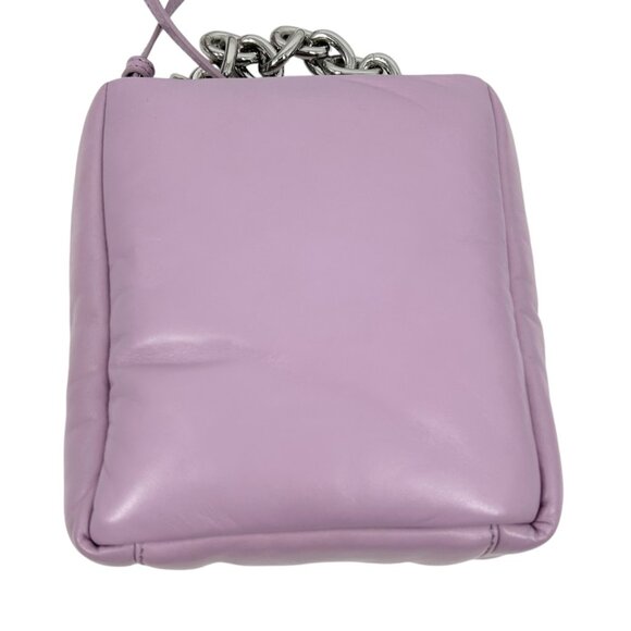 NWT Stand Studio Diya Padded Leather Crossbody Bag in Powder Purple - Picture 4 of 10